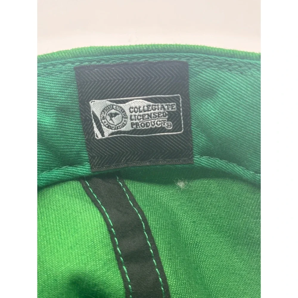 47 Brand Silver Sequin Patch Green Fighting Hawks Adjustable Womens Baseball Cap